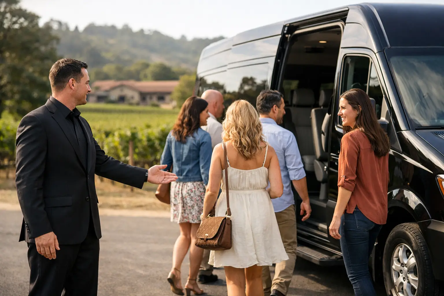 Wine Tour Group Transportation Example Plan